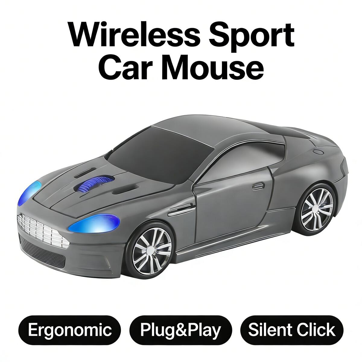 Pc Gaming X3D - Mouse Sem Fio Criativo em Forma