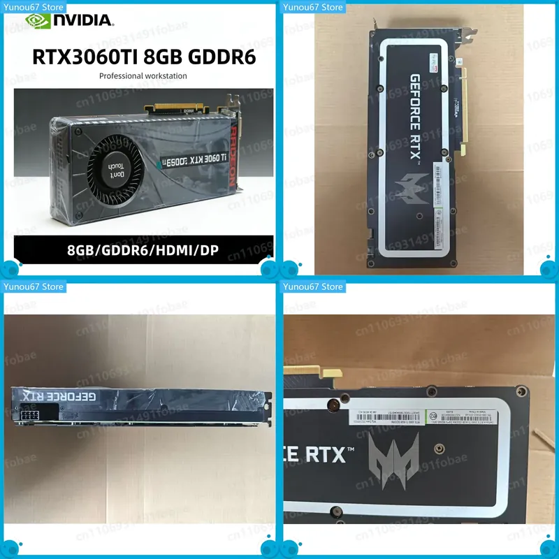 Pc Gaming Graphics Card - Placa Gráfica RTX 3060TI 8GB GDDR6