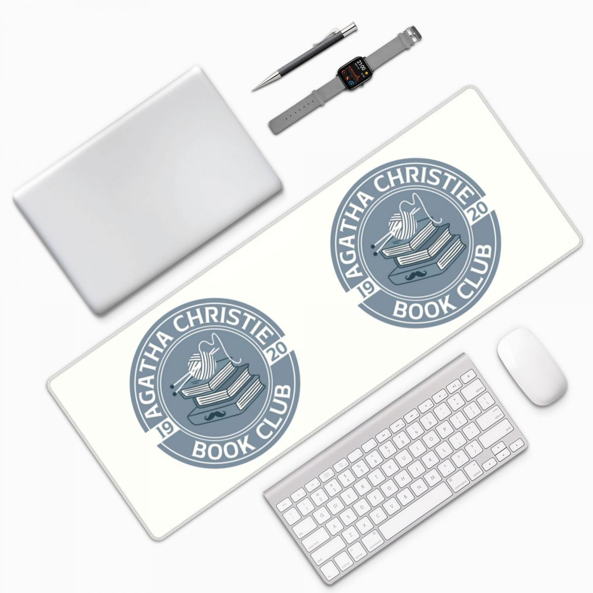 Pc Gaming Club - Mouse Pad Grande Agatha Christie Book