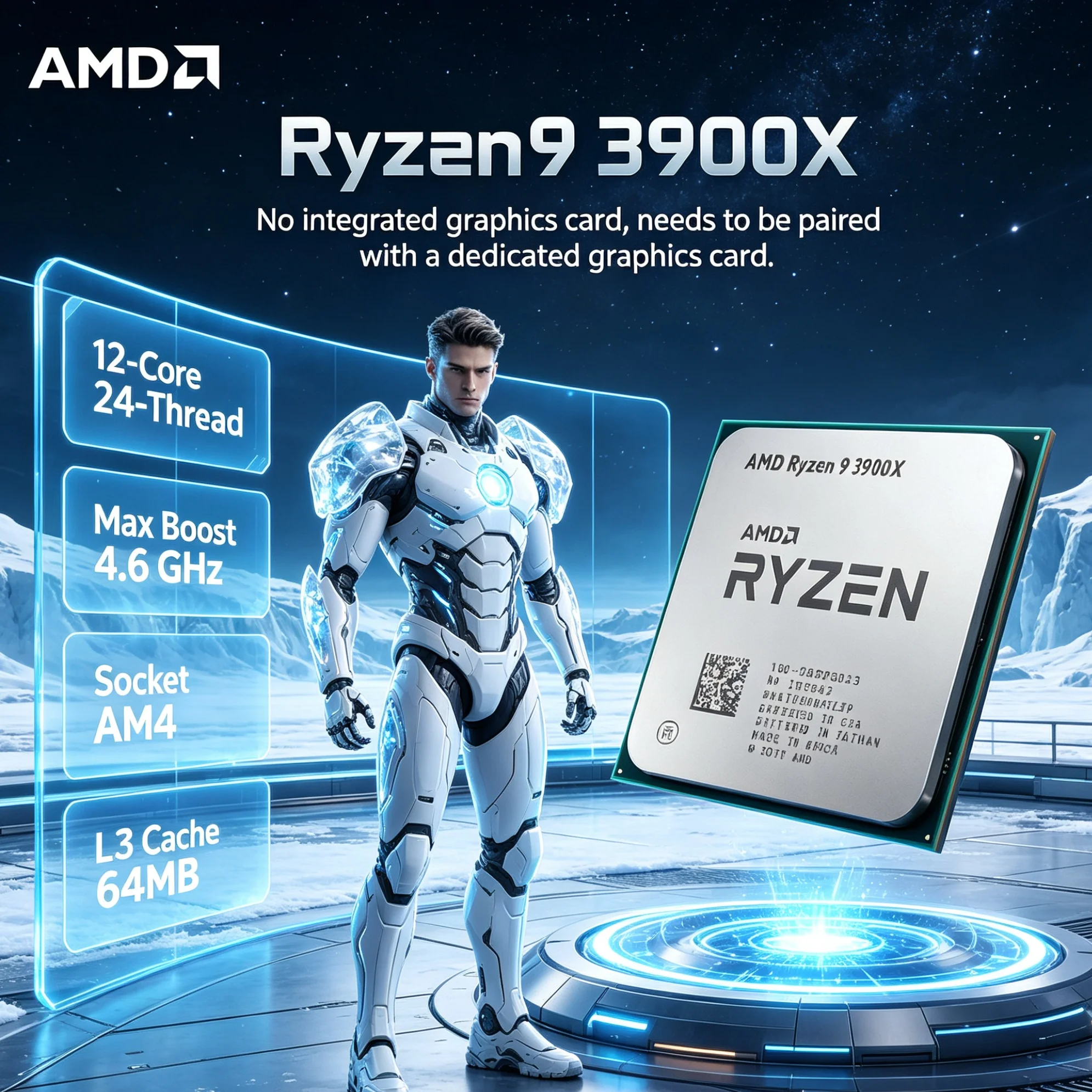 Amd Cpu Ryzen 9 - Processador AMD Ryzen 9 3900X para