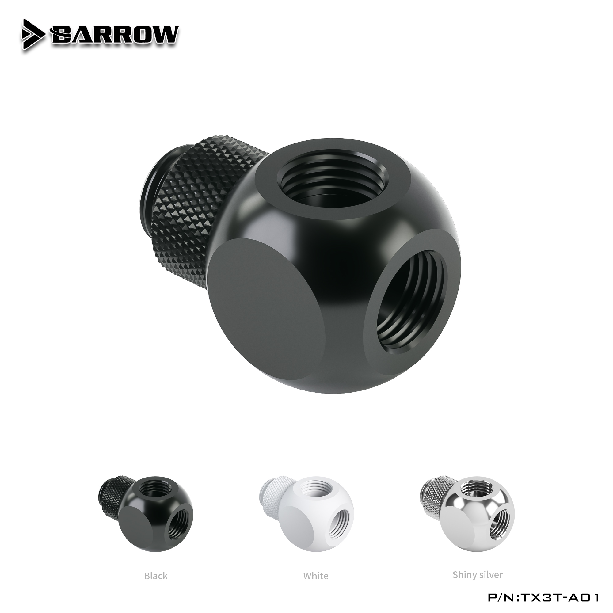 Pc Gaming Xịn - Conectores de Tubo Cúbico para Refrigeração