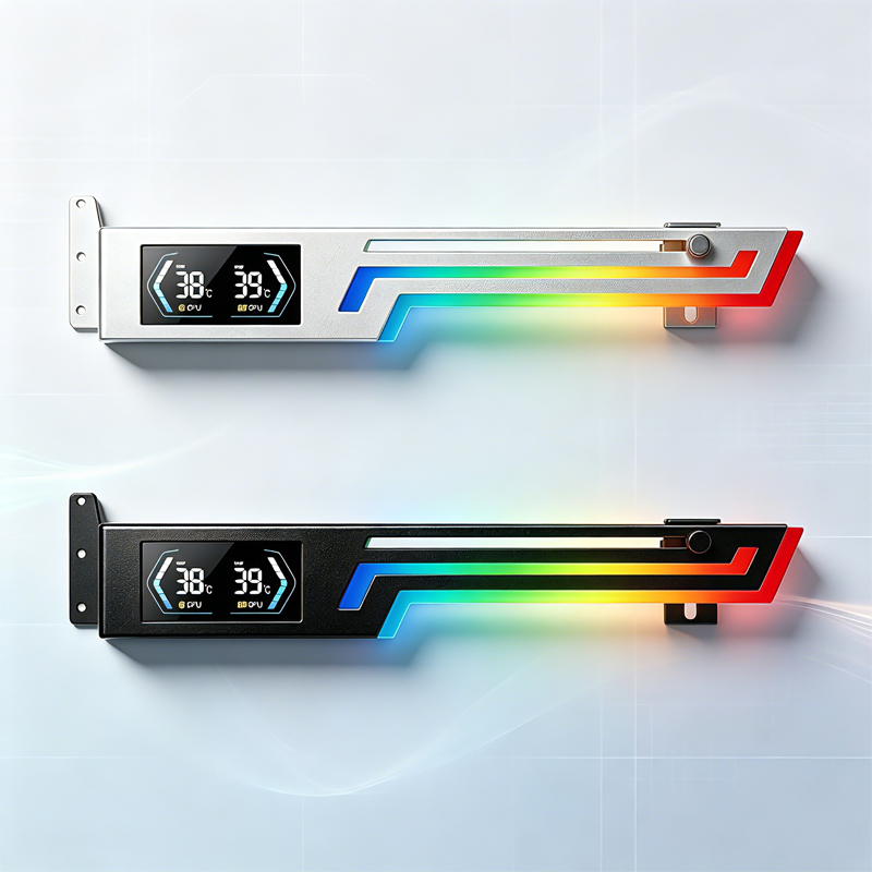 Pc Gaming Graphics Card - Suporte Horizontal Digital ARGB para Placa