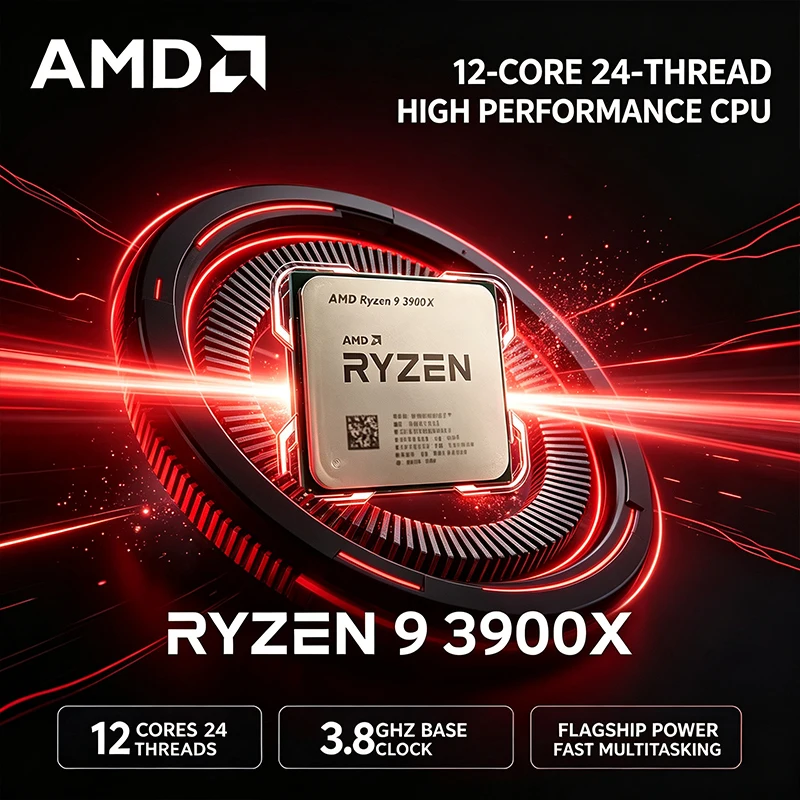 Processador AMD Ryzen 9 3900X, - Amd Cpu Ryzen 9 avaliação e preço