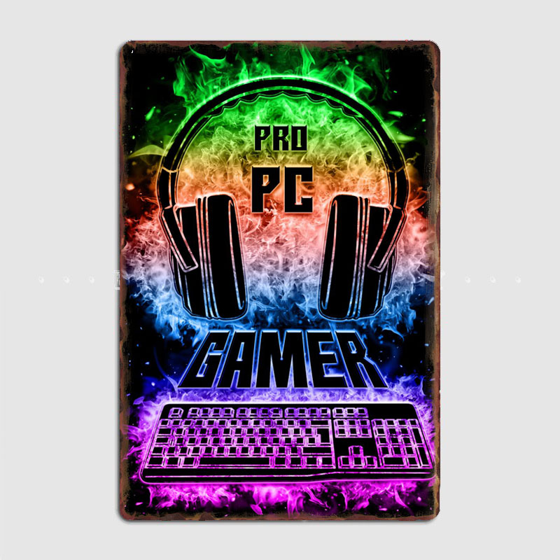 Sinal de jogos para pc, pôster - Pc Gaming Club avaliação e preço