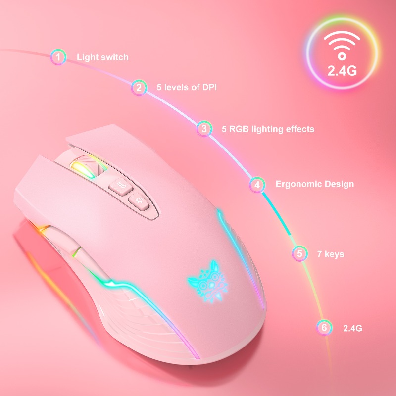 Mouse Gamer Sem Fio/Com Fio ON - Pc Gaming X3D avaliação e preço