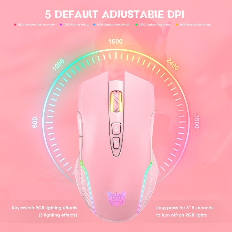 Mouse Gamer Sem Fio/Com Fio ON - Pc Gaming X3D avaliação e preço