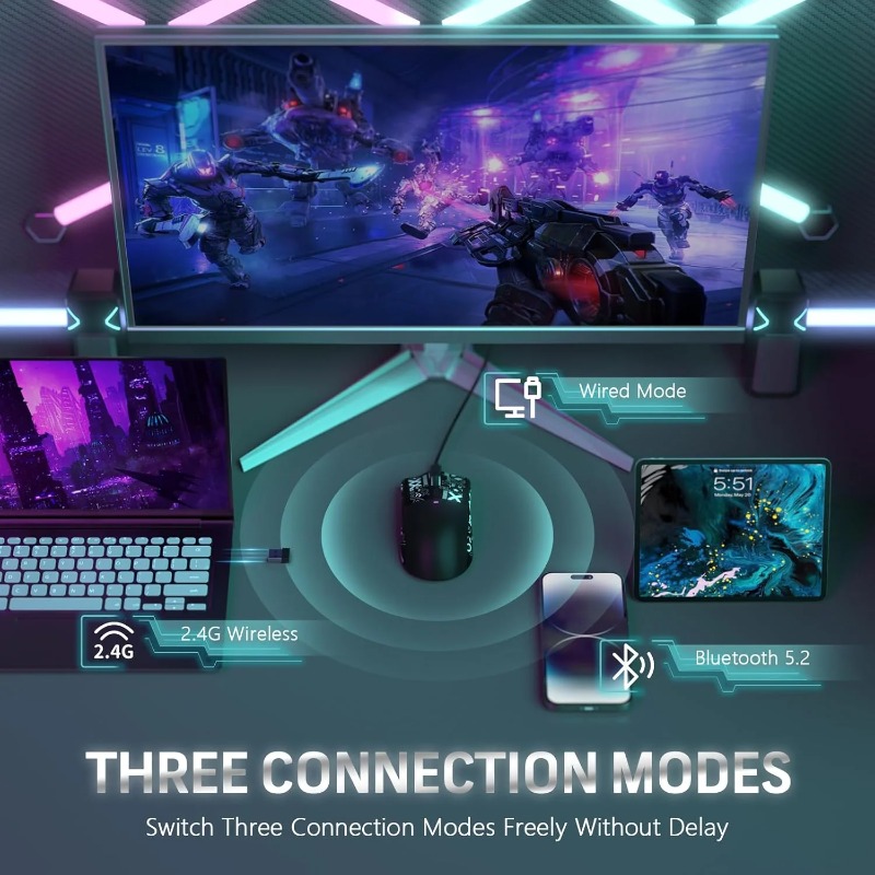 Mouse Gamer Sem Fio ATTACK SHA - Pc Gaming X3D avaliação e preço
