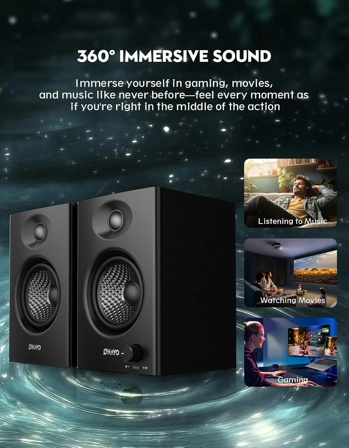 Caixas de Som Ativas OHAYO 60W - Pc Gaming Fullset avaliação e preço
