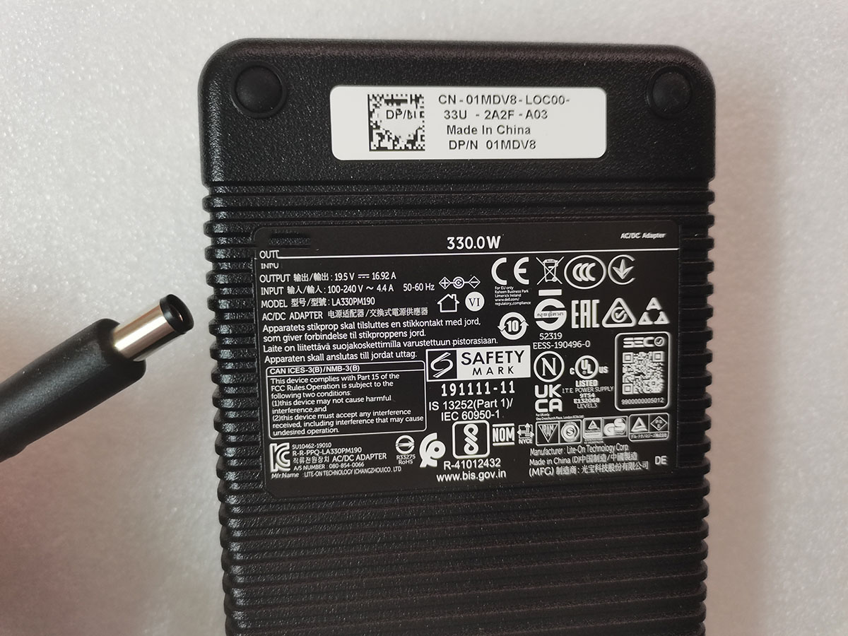 NOVO Adaptador AC Original 330 - Pc Gaming Dell Alienware avaliação e preço