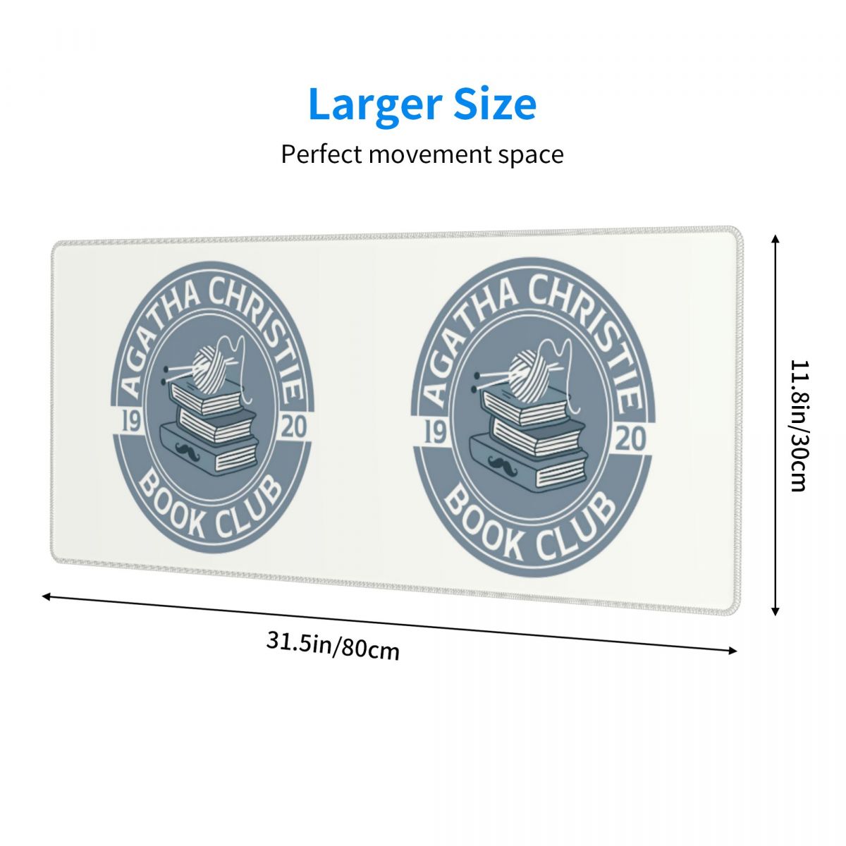 Mouse Pad Grande Agatha Christ - Pc Gaming Club avaliação e preço