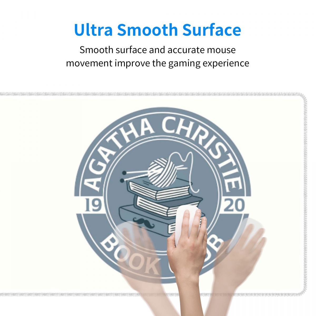 Mouse Pad Grande Agatha Christ - Pc Gaming Club avaliação e preço