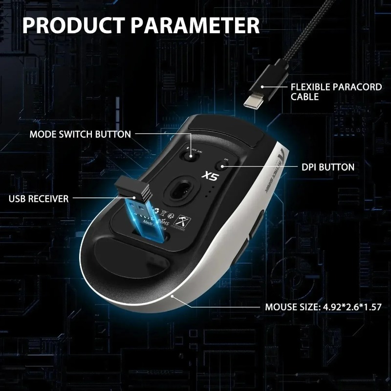 Mouse Gamer Sem Fio ATTACK SHA - Pc Gaming X3D avaliação e preço