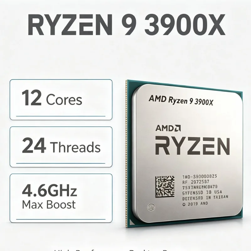 Processador AMD Ryzen 9 3900X  - Amd Cpu Ryzen 9 avaliação e preço