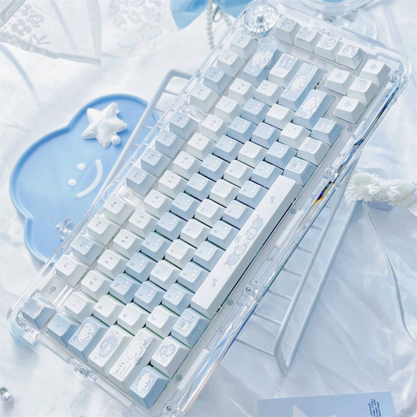Conjunto de Teclas PBT Azul Ro - Pc Gaming Apple avaliação e preço